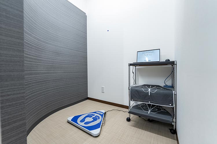 「めまい」や「ふらつき」の検査スペース